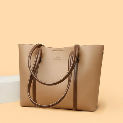 Luxury Shoulder Bags High-End Pu Leather Handbags Caual Tote