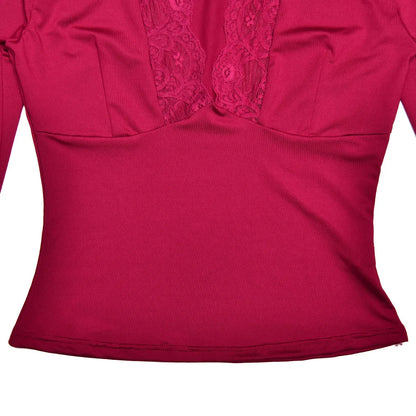 Lace Patchwork Tee Women Flare Sleeve Slim V-neck Tank Top Lady Streetwear Crop Top Shirt