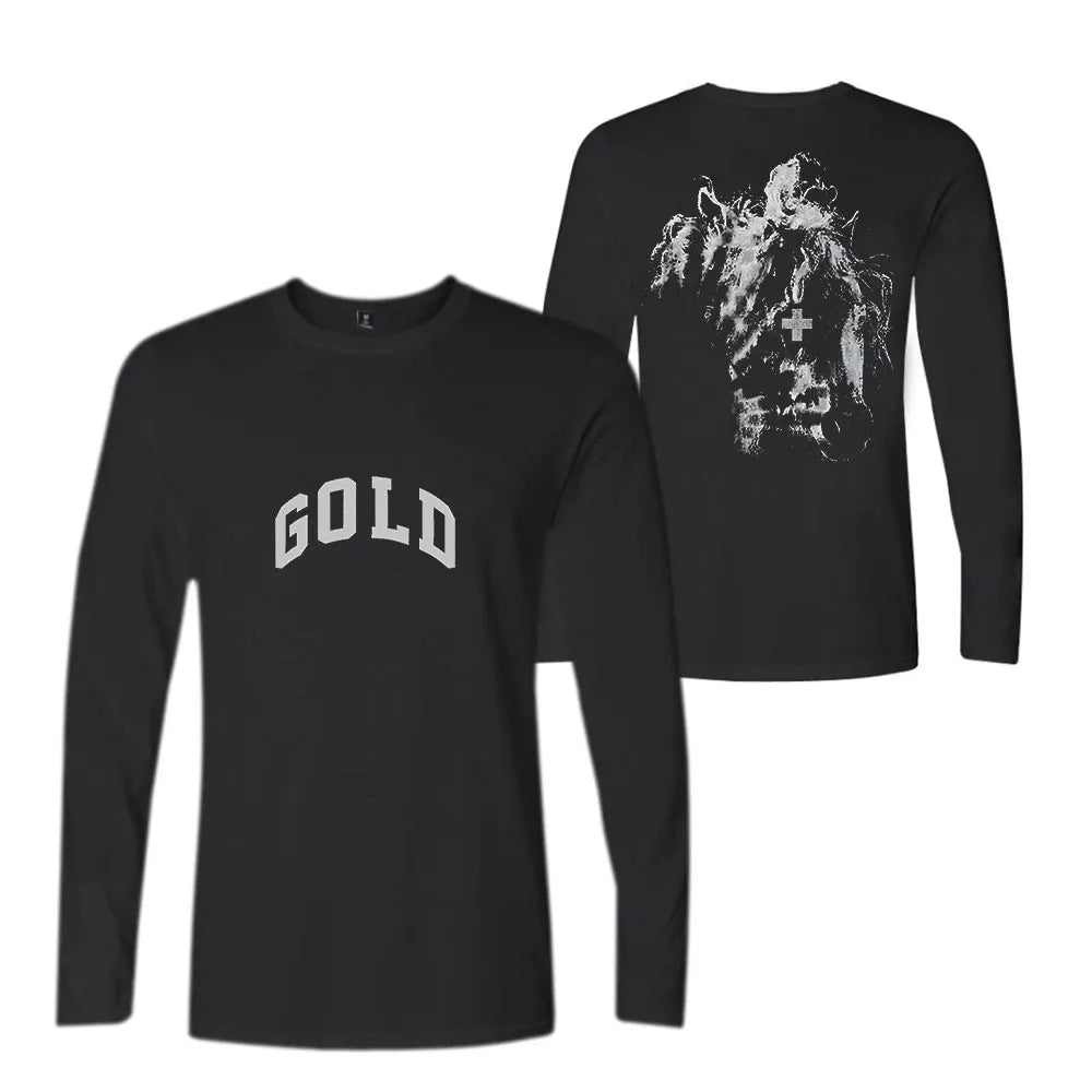 2hollis Merch Gold Logo Long sleeve Men/Women Fashion Casual Top