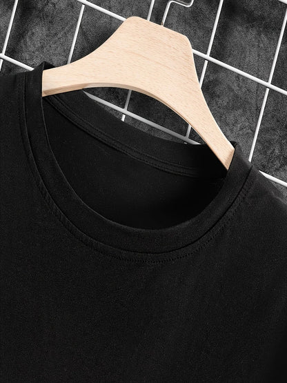 Fun Six Seven 6 7 Meme T-Shirt for Men Women Cotton Relaxed Fit Black Tee with White 617 Number Design Casual