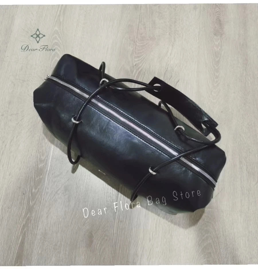 Large Capacity Boston Pillow Handbag Shoulder Bags Vintage Large Capacity Tote Bag