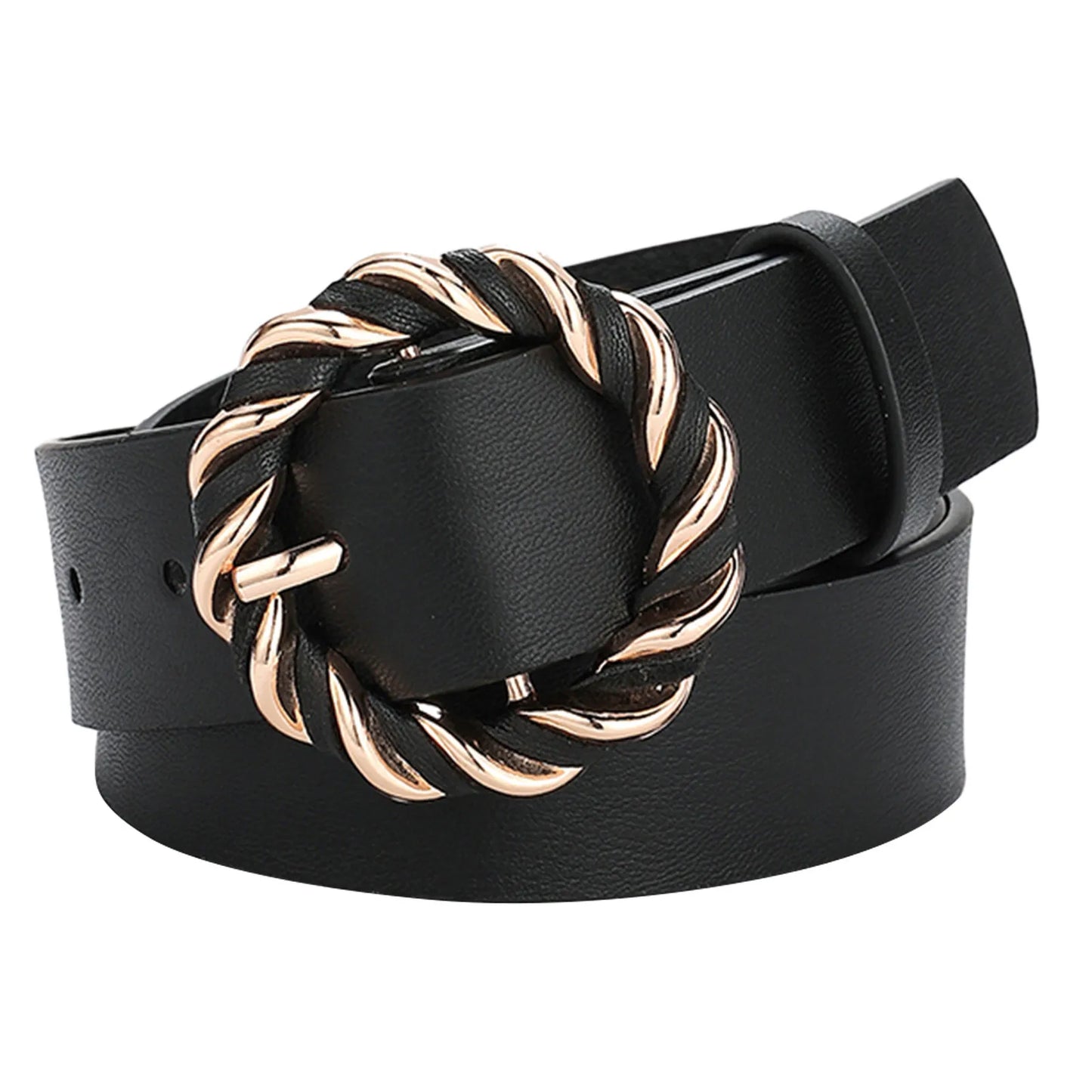 Belt for Men Women Soft Leather With O Ring Buckle