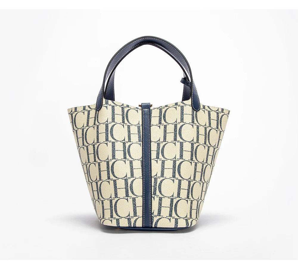 CH Large Capacity Daily Commuter Crossbody Bag Fashion Letter Print Design Ladies Temperament Shoulder Bag Versatile Premium