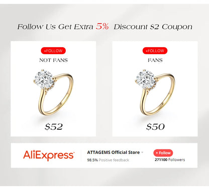 ATTAGEMS 925 Sterling Silver Luxury Women Ring Flowers DVVS1 Moissanite Pear-cut Classical Band Engagement Wedding Fine Jewelry