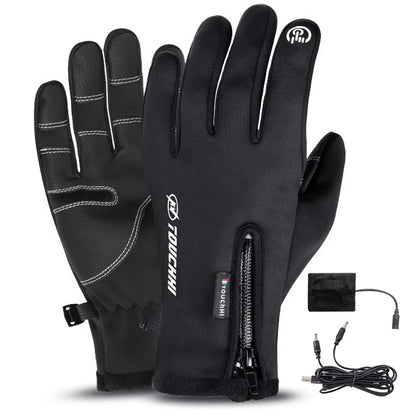 Heated Gloves Eletric Thermal Heat Gloves Skiing Snowboarding Hunting Fishing Waterproof Heated Rechargeable Gloves