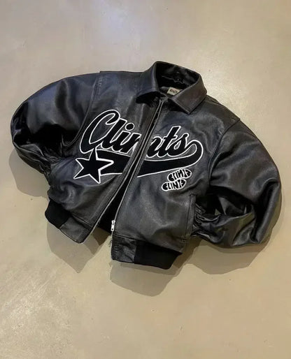 Washed Denim Jacket Y2K Clothes Mens Womens Letter Graphic Patch Embroidery Blue Oversized Jacket