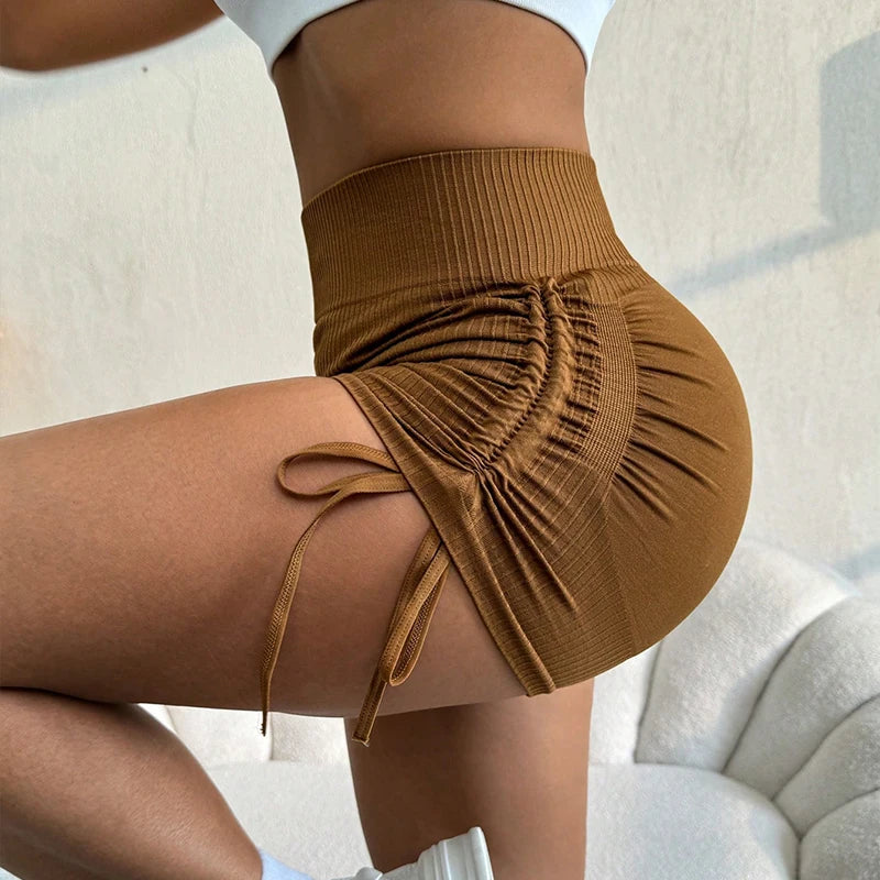 Scrunch Butt Workout Shorts for Women High Waisted Lifting Booty Gym Yoga Biker Shorts