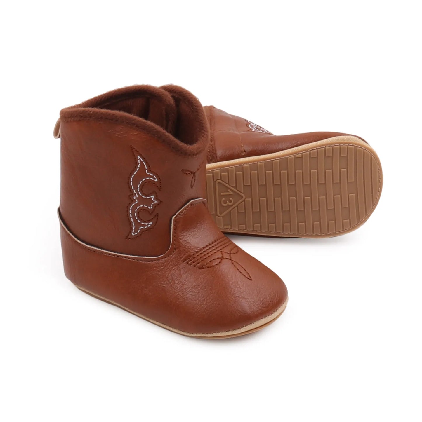 Baby Boots Made Of Soft PU and High-quality Cotton Short Boots With Rubber Soles and Anti Slip Baby