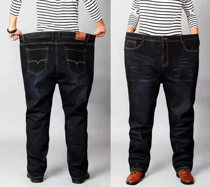 Men Straight Denim Pants Loose Baggy Jeans Male Streetwear Casual Pants