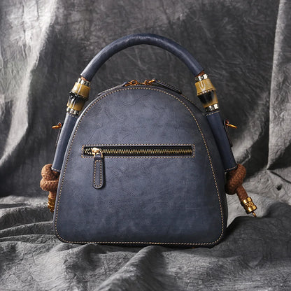 MOTAORA Luxury Handmade Embossed Women Crossbody Bag New Retro Genuine Leather Shell Bag