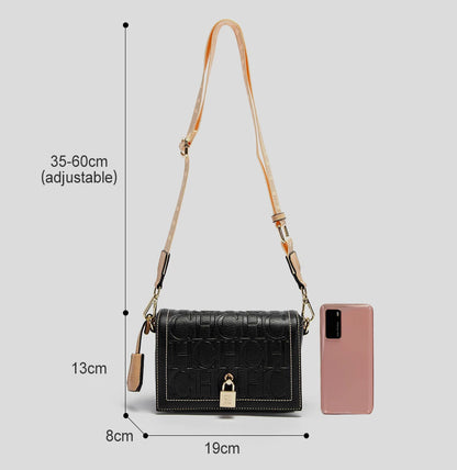 Fashionable Classic Light Luxury Design Exquisite Craftsmanship Women's New Shoulder Bag Letter PU Material Crossbody Bag