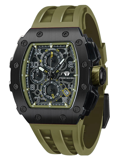 Luxury Brand Tonneau Design Waterproof Clock Stainless Steel Wristwatch Rectangle