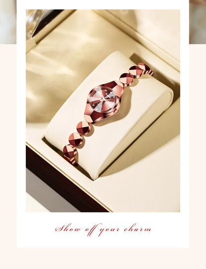 Light Luxury Brand high-end Exquisite Bracelet Wristwatch Waterproof Ladies Quartz