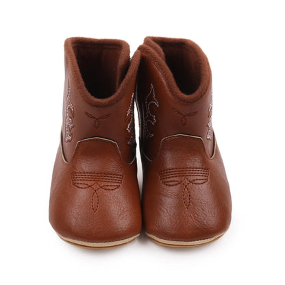 Baby Boots Made Of Soft PU and High-quality Cotton Short Boots With Rubber Soles and Anti Slip Baby