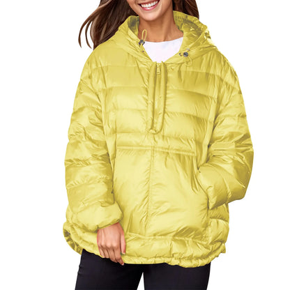 Plus Size Parkas For Women Casual Women Casual Hoodies Pocket Coat Lightweight Jacket Winter Coats For Women пуховик женский