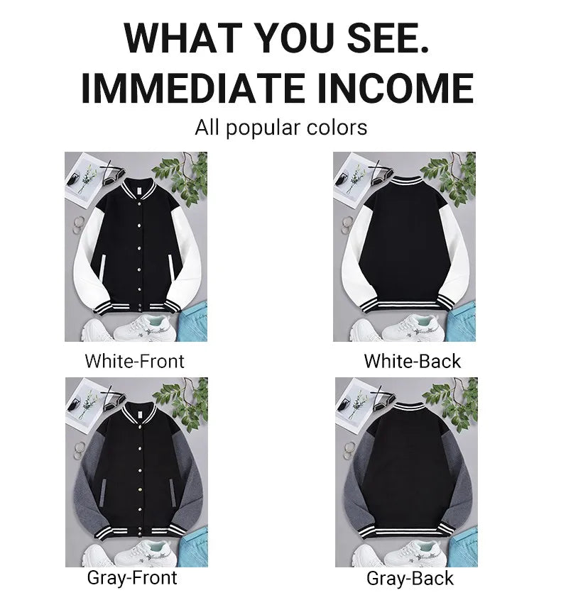 New York Land Of Dreams Capital Of Liberly Baseball Jersey Men Retro Soft Coat Trendy American Jacket