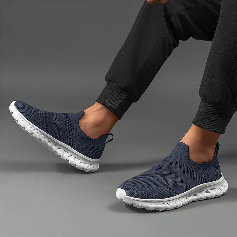 Men Slip On Casual Slip Ins Sneakers Outdoor Walking Running Shoes Non Slip