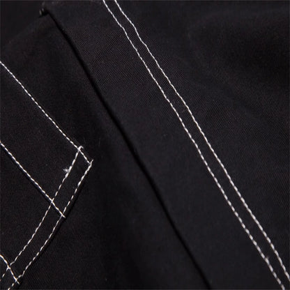 Men'S Gothic Pants Punk Rock Perforated Bondage Pants Outdoor Men Camping Hiking Fishing Casual Pants