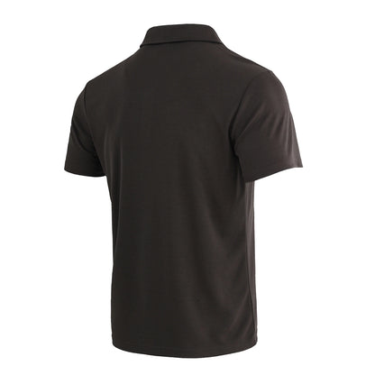 5-piece men's solid color short sleeved polo shirt breathable quick drying short sleeved top