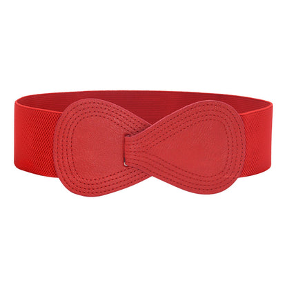 Elastic Belt For Women Fashion Waistband Ladies Stretch Wide Belt