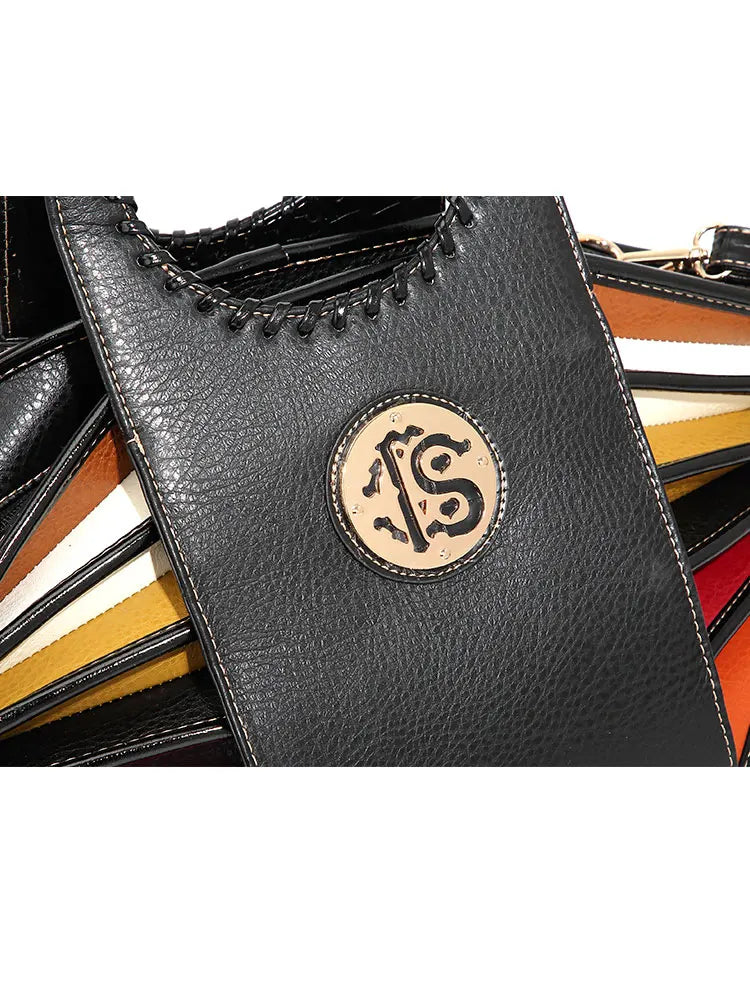 Shoulder Bag High-end Leather Purse Large Capacity Top Handle Crossbody