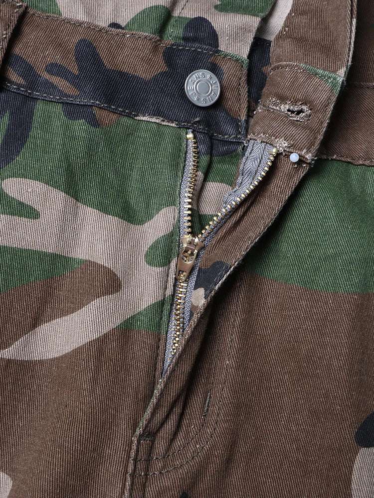 Cargo Jumpsuits Starpless Sleeveless High Waist Spliced Pockets Streetwear Camouflage / S Camouflage / XL ARMYGREEN / S Camouflage / S-Camouflage / XL-ARMYGREEN / S-ARMYGREEN / M-ARMYGREEN / L-ARMYGREEN / XL-Camouflage / M-Camouflage / L-