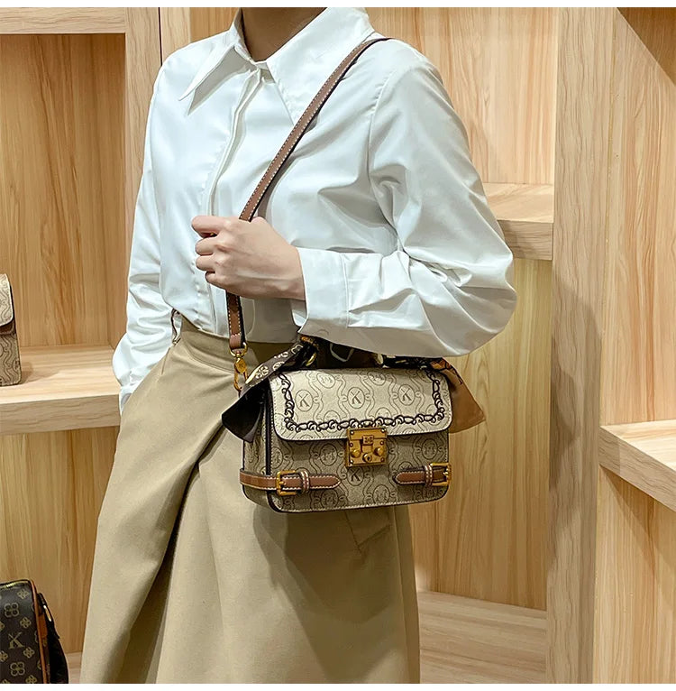 fashionable and versatile high-end handbag single shoulder crossbody bag