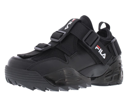 Fila Unit LE Womens Shoes Size 5, Color: Black/Black/White