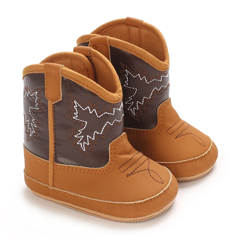 Baby Boots Made Of Soft PU and High-quality Cotton Short Boots With Rubber Soles and Anti Slip Baby