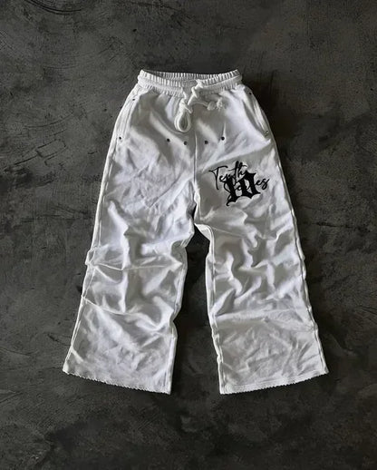 American Cartoon Graffiti Sweatpants Y2K Pants Mens Gothic Hip Hop Cartoon Baggy Elastic Waist Casual Trousers