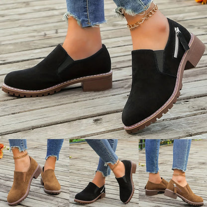 Thick Heel Thick Soled Short Boots Fashionable One Foot Outdoor Casual