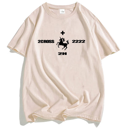 2hollis Rapper Grunge Unisex Streetwear Summer Short Sleeve T-shirt Loose Hip Hop Male T Shirt O-neck Fashion Men Women Tshirts