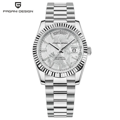 Rose Gold Luxury Automatic Watch For Men Mechanical Wristwatches Sapphire Mirror Clock Gift Man