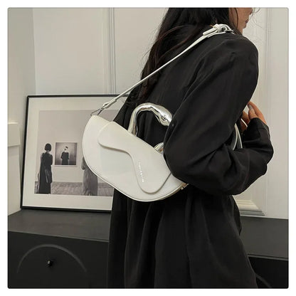 Solid Soft Shoulder Bag High Quality Bags for Women Hasp Interior Compartment Pu Women's Handbag