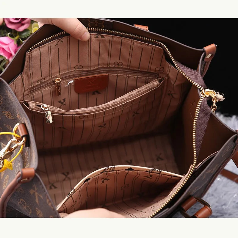 Light luxury brand women's bag fashionable and versatile single shoulder crossbody high-end handbag with large capacity