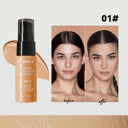 Concealer Matte Foundation BB Cream Oil Control Pre-Makeup Primer Natural Waterproof and Long-lasting