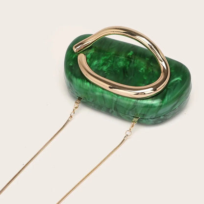 Luxury Evening Banquet Clutch Bag Bride Metal Shoulder Wedding Purse Party Crossbody Handbag