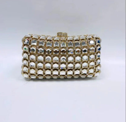 XIYUAN Big Stones Evening Purse Bags Rhinestone Wedding Gems Clutch Bag Bridal Clutches Women Diamonds