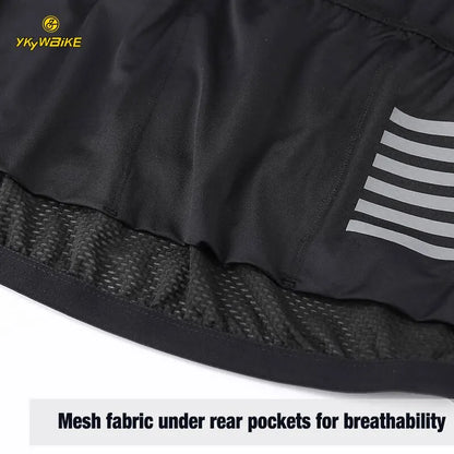 Men Cycling Jersey Short Sleeve Reflective Shirt Downhill Jersey Pro Team Mountain Bicycle
