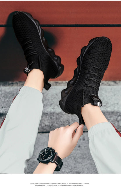 Mens High Top Fashion Sneakers Breathable Shoes Comfortable Sneakers Heighten Sports Shoes Men Lightweight