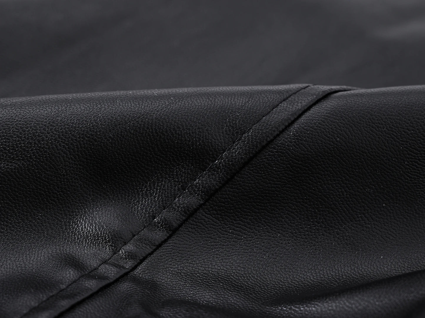 Men's Motorcycle Faux Leather Vest Sleeveless Collarless Waistcoat