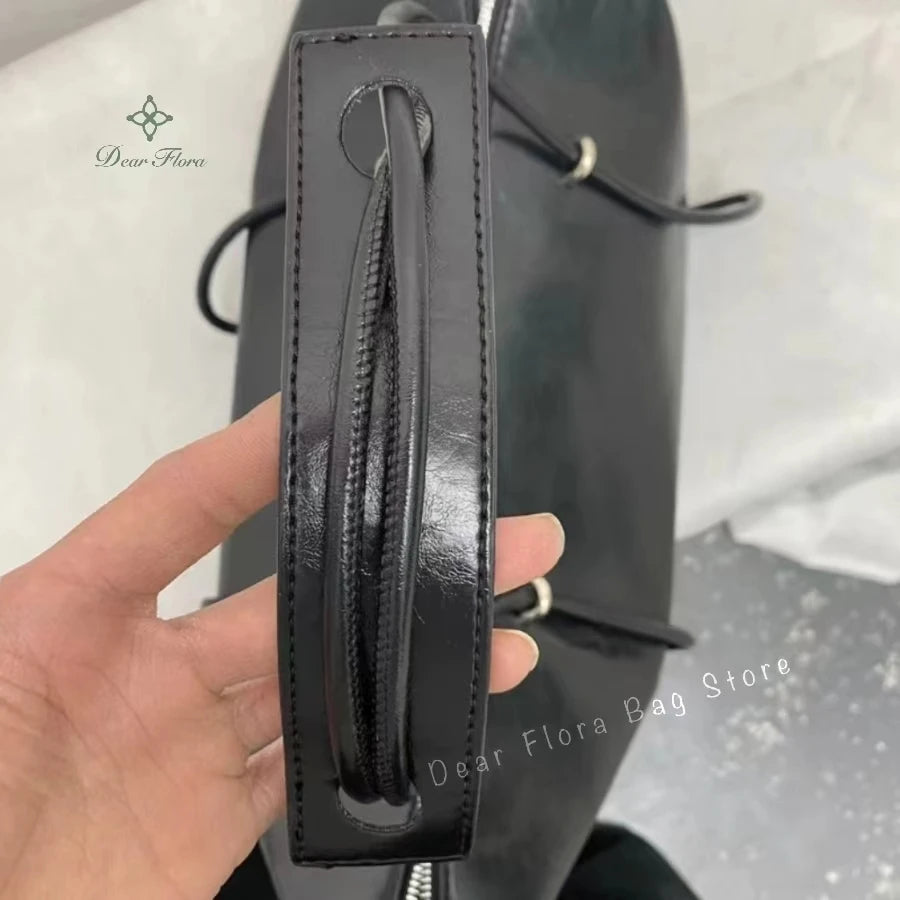 Large Capacity Boston Pillow Handbag Shoulder Bags Vintage Large Capacity Tote Bag