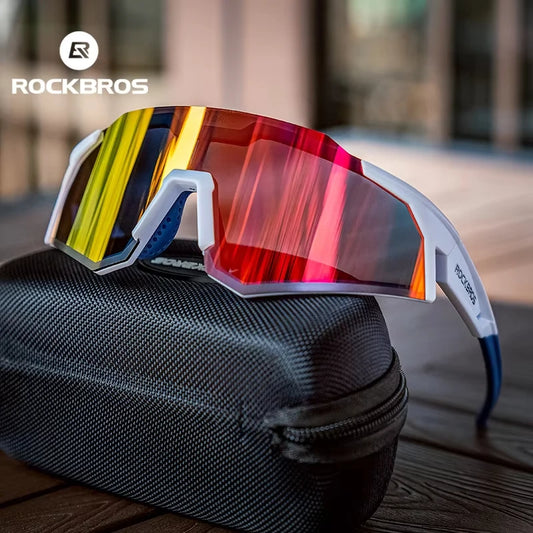 Photochromic Polarized Lens Adjustable Nose Support Myopia Frame Sports Men Women Cycling Goggle