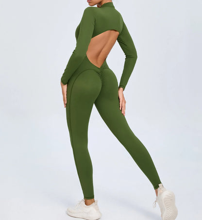 One-Piece Yoga Complete Sports Set Women Suits Gym Set Women's Training Siamese Fitness Suit Women Sportswear