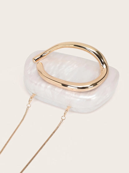 Luxury Evening Banquet Clutch Bag Bride Metal Shoulder Wedding Purse Party Crossbody Handbag