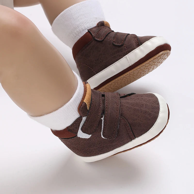 Casual Comfortable Sneakers For Baby Boys, Lightweight Non Slip Walking Shoes For Indoor Outdoor