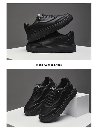 Men's Luxury Vulcanized Sneakers w/Breathable Design for Gym/Casual Wear & Street Style