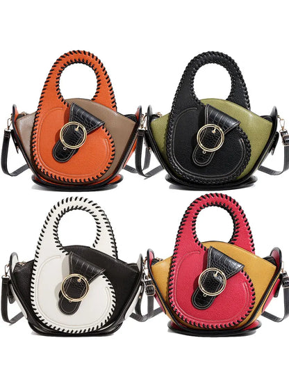 Shoulder Bag High-end Leather Purse Large Capacity Top Handle Crossbody