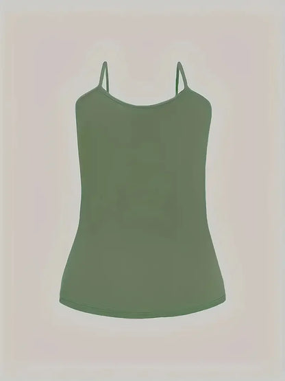 Three-Piece Outfit Tie Dye Top Solid Color Tank Top Elastic Waist Pants Set