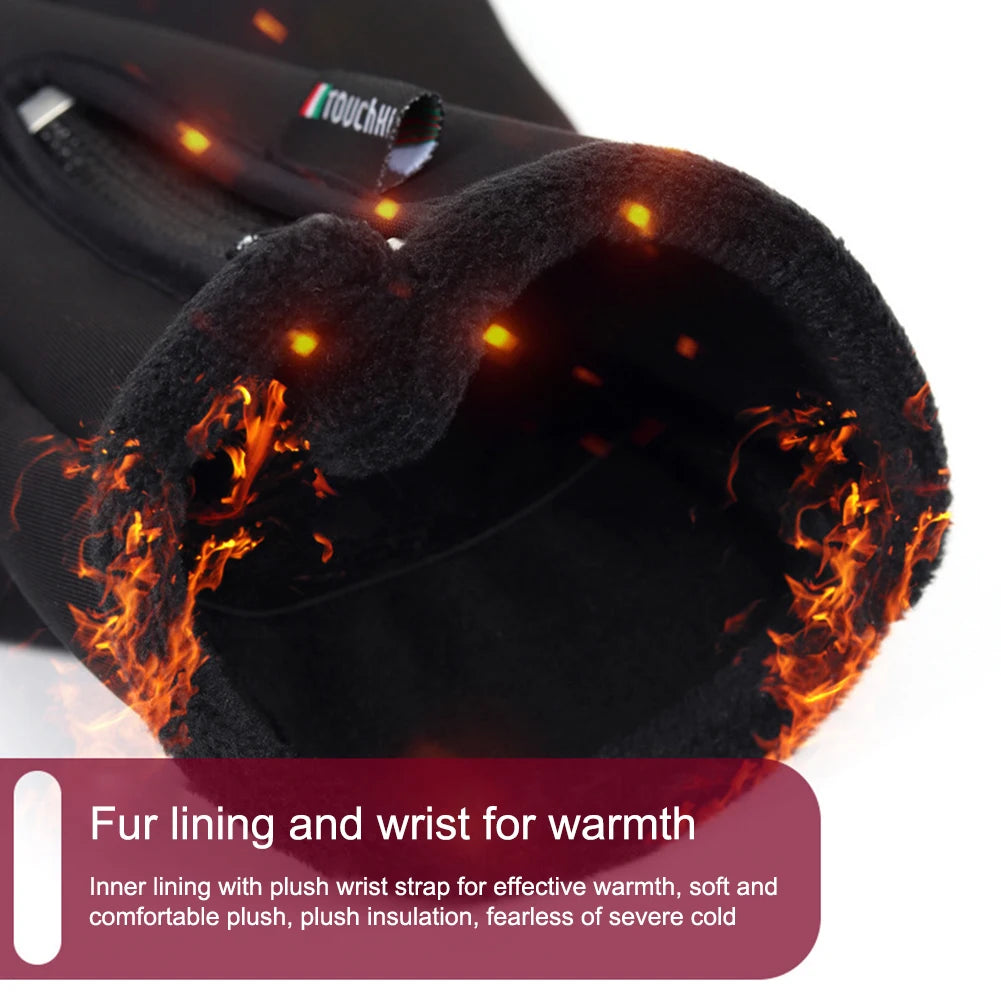 Heated Gloves Eletric Thermal Heat Gloves Skiing Snowboarding Hunting Fishing Waterproof Heated Rechargeable Gloves